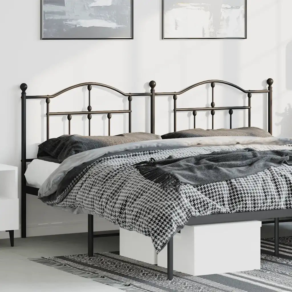 Testiera | Testata di Ricambio in Metallo Nero 180 cm