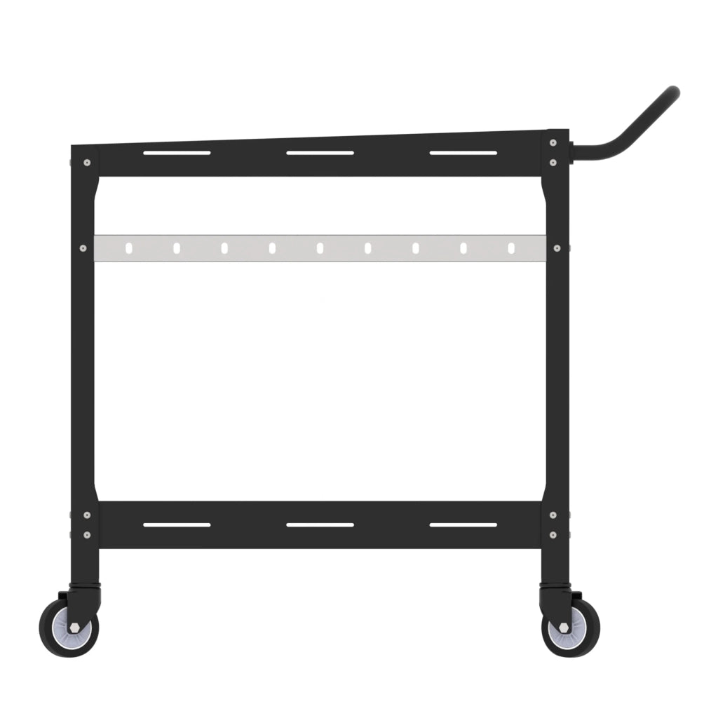 Carrello di servizio carrello da cucina/soggiorno mobile contenitore per esterni barra in acciaio 72 x 77 x 38 cm nero 03_0009222
