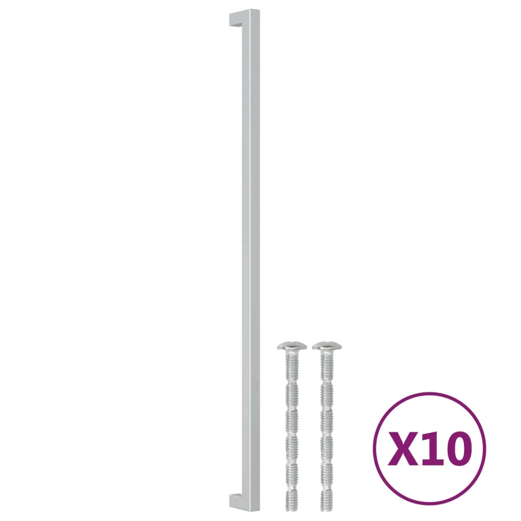 Maniglie per Mobili 10 pz Argento 480 mm in Acciaio Inox 3203670