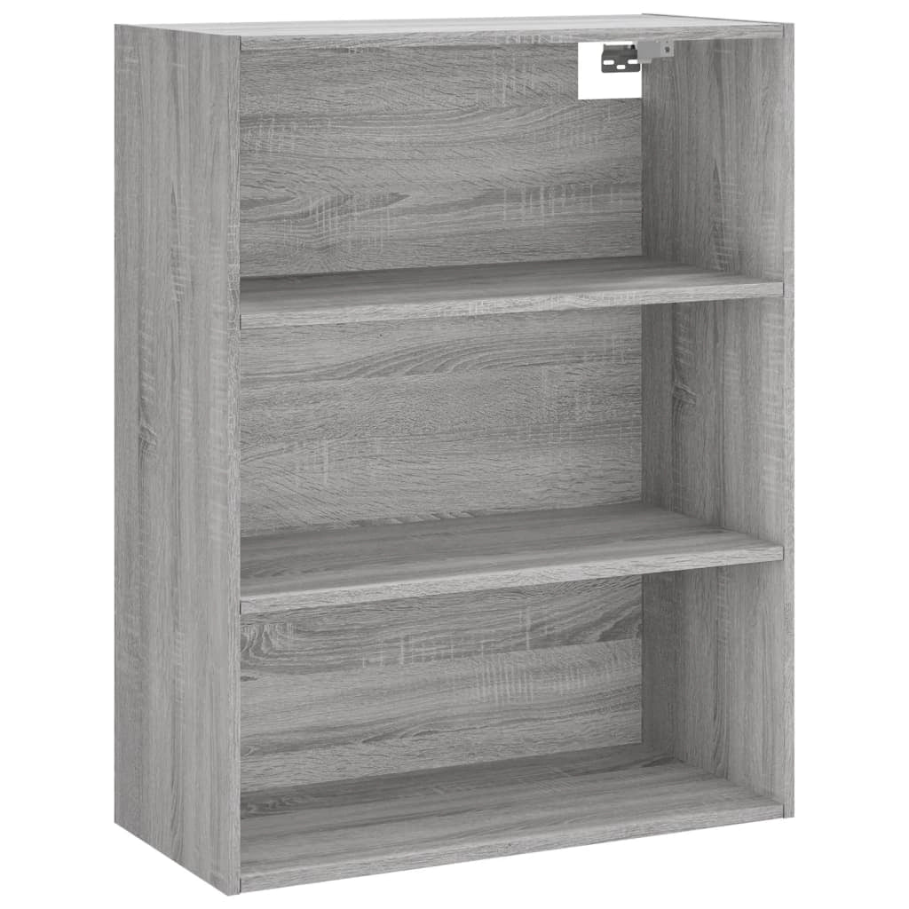 Buffet credenza cassettiera armadio mobile contenitore organizer cucina soggiorno salotto rovere Sonoma alto 69,5 x 34 x 180 cm legno ingegnerizzato grigio 02_0035534