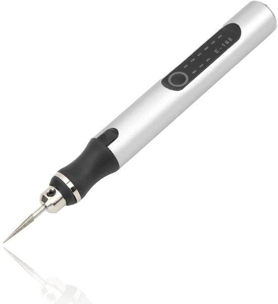 Penna a sorgente di luce 8W - Penna a sorgente di luce per metallo - Penna a sorgente di luce per plastica - 3 velocità - Batteria lithium 300 mAh - Ricaricabile - Macchina per sorgere