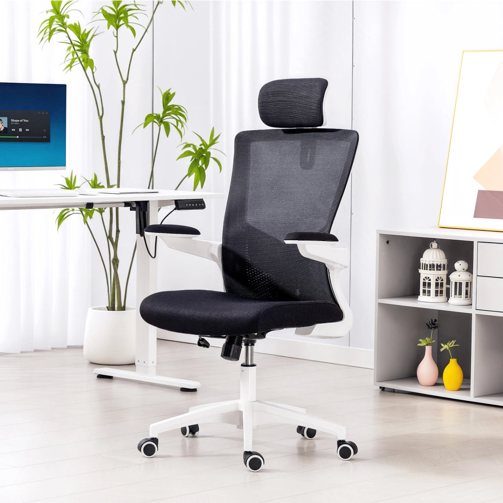 Sedia da ufficio ergonomica ¨C zephmum ¨C nero, 60x63x120cm