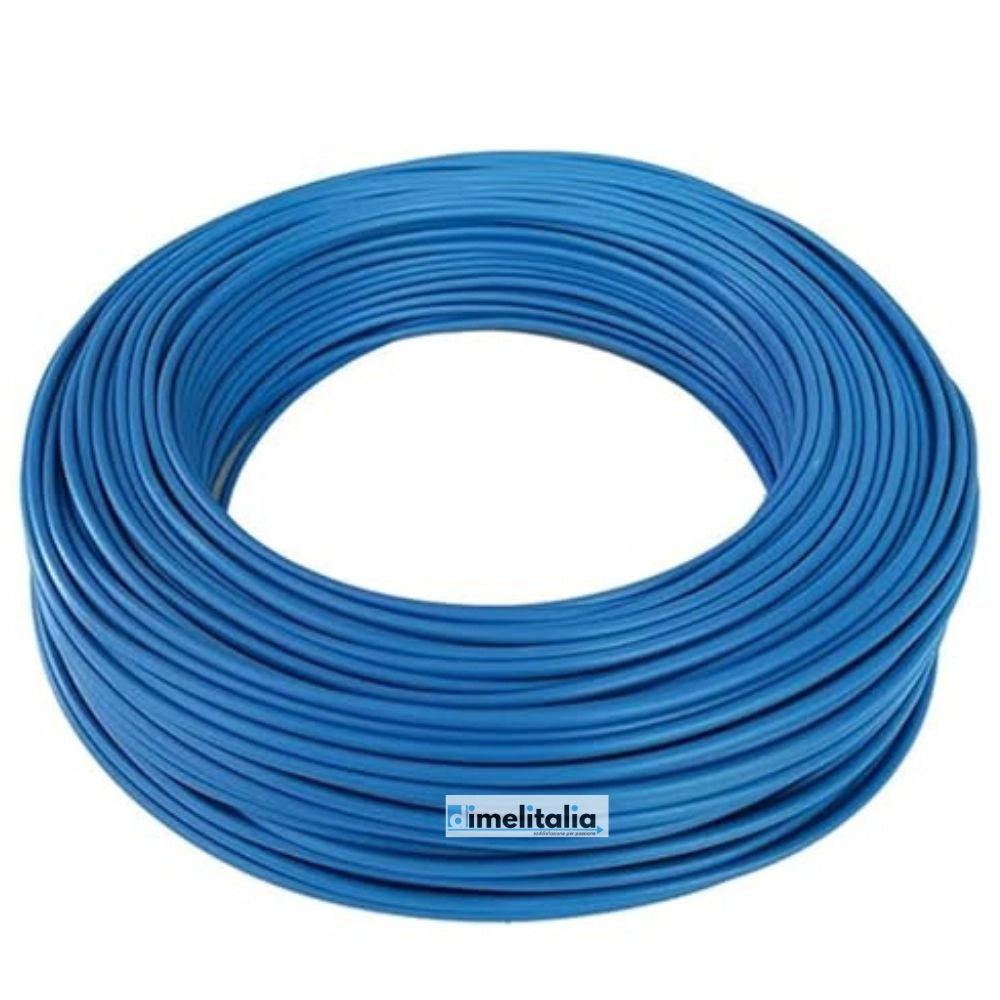 Cavo elettrico cordina unifilare unipolare fs17 rotolo metri 25 *** colore azzurro, sezione conduttore 4 mmq, confezi...