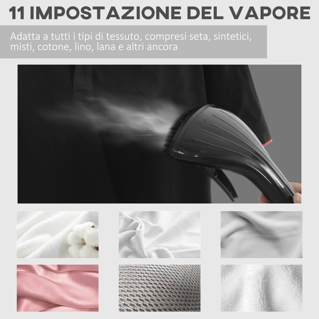 Stiratrice a Vapore Ferro da Stiro Verticale 1950W, 35x25x23cm, Bianco