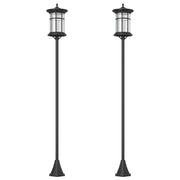 Lampada Solare da Esterno 2 Luci ¨C Minimal ¨C Nero IP44 Acciaio