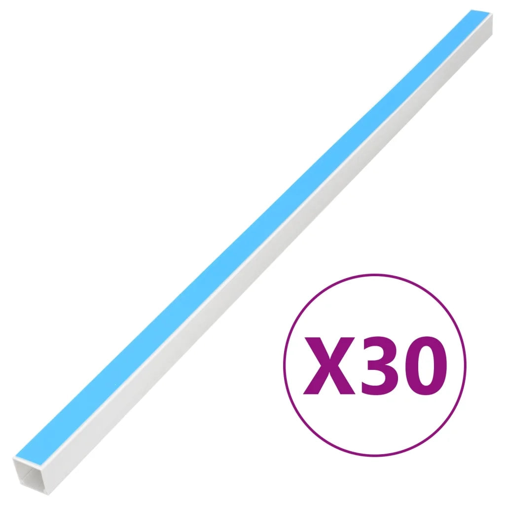 Canalina per Cavi Autoadesiva 15x10 mm 30 m in PVC 155956