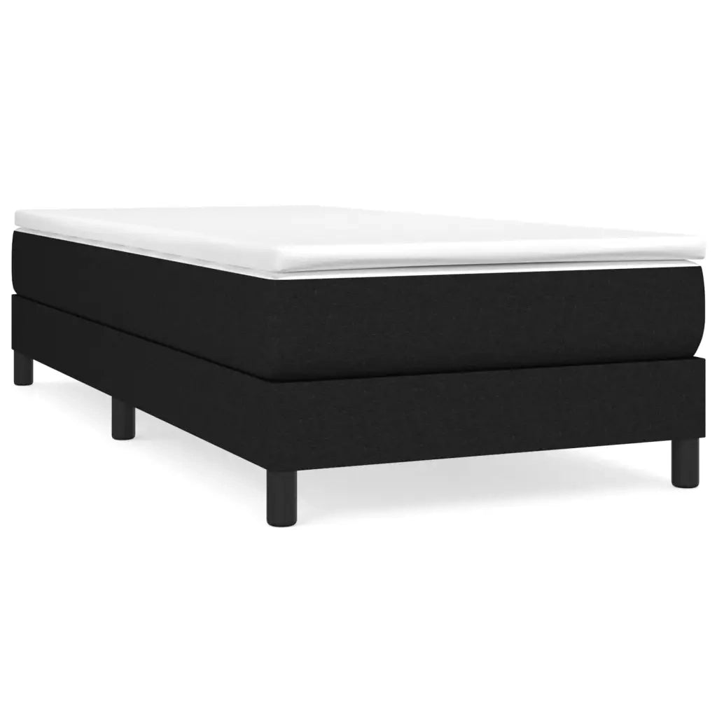 Struttura Letto a Rete a Molle Nero 100x200 cm in Tessuto 3120494
