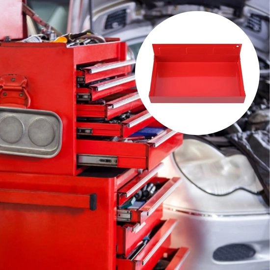 Supporto magnetico per contenitore di attrezzi fissato alla parete