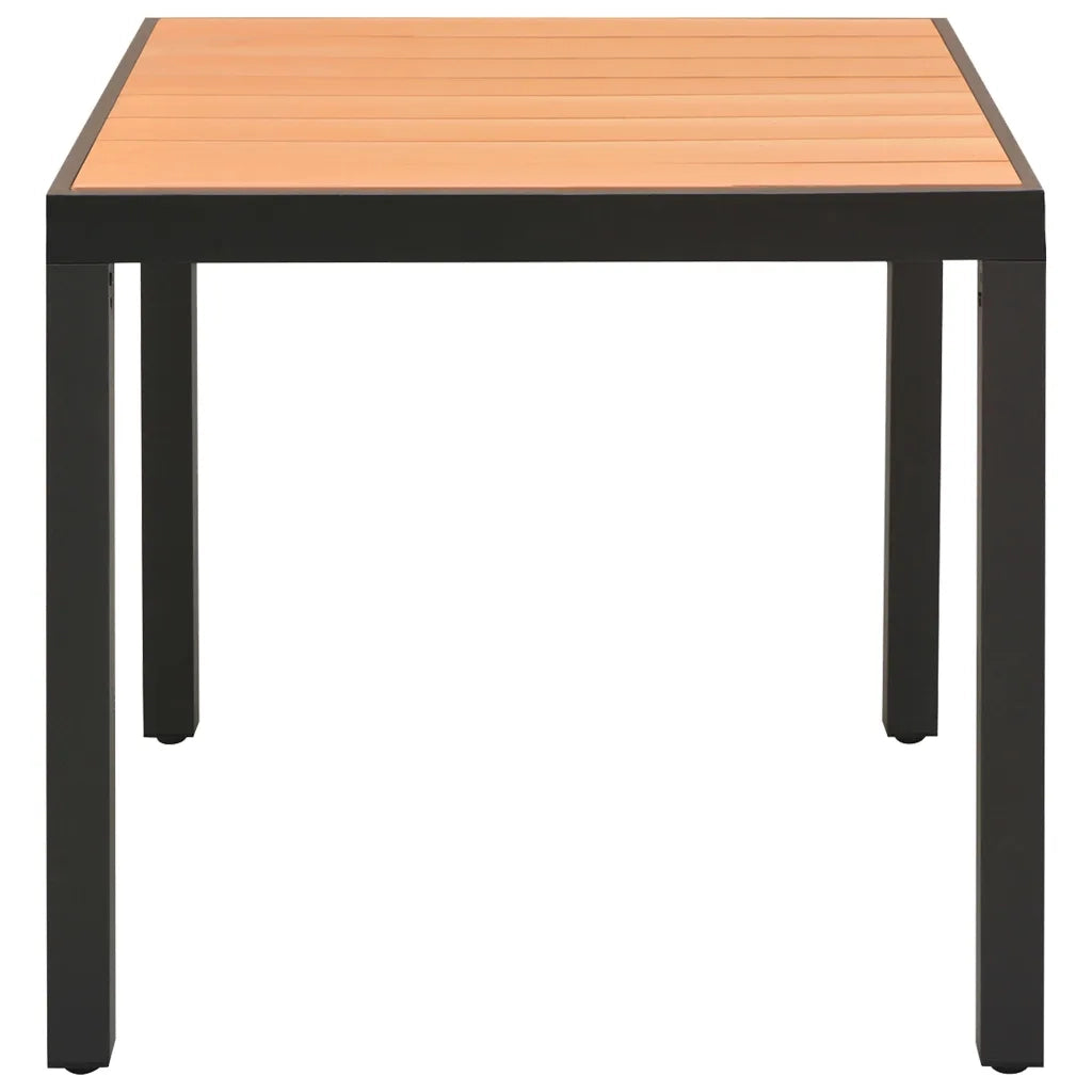 Set da Pranzo da Giardino 5 pz Nero e Marrone 3060077