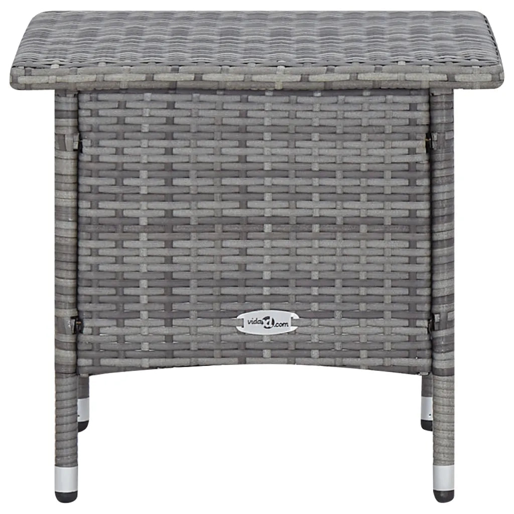 Set Divani da Giardino 2 pz con Cuscini in Polyrattan Grigio 310233