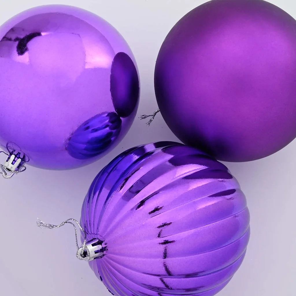 Set di palline di Natale XL 15 pcs Lillà Plastica 42018877