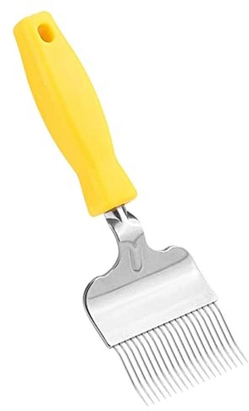 Attrezzo per apicoltura - Vanga in acciaio inossidabile - Fork per scoprire - Penna per miele - Resistente - Manico in plastica - Denti affilati - Strumenti per apicoltura