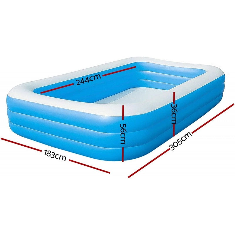 Piscina Rettangolare Family Tu 305X183 h 56 Bestway BW54009