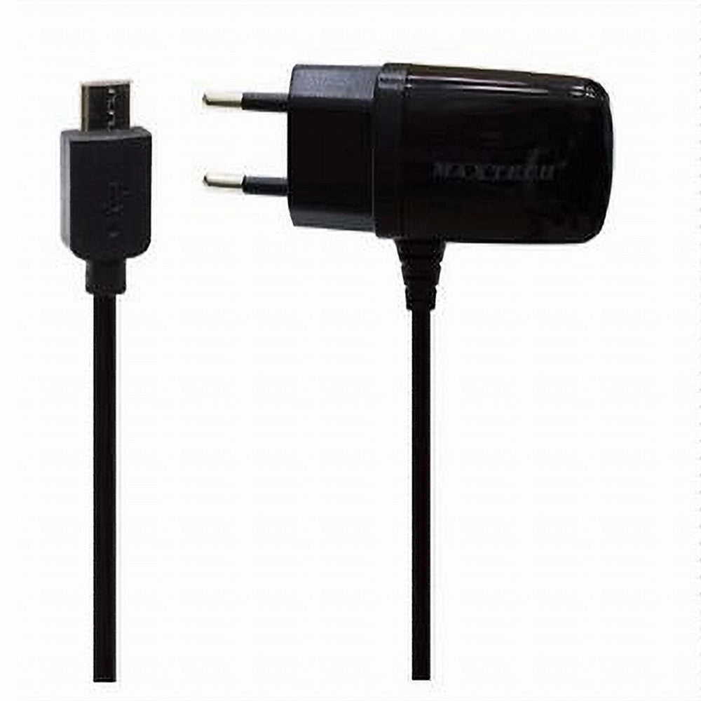 Trade Shop - Caricabatteria Da Rete Fissa Con Attacco Micro Usb 5pin 5v-1000mah Maxtech Ca-s004 -