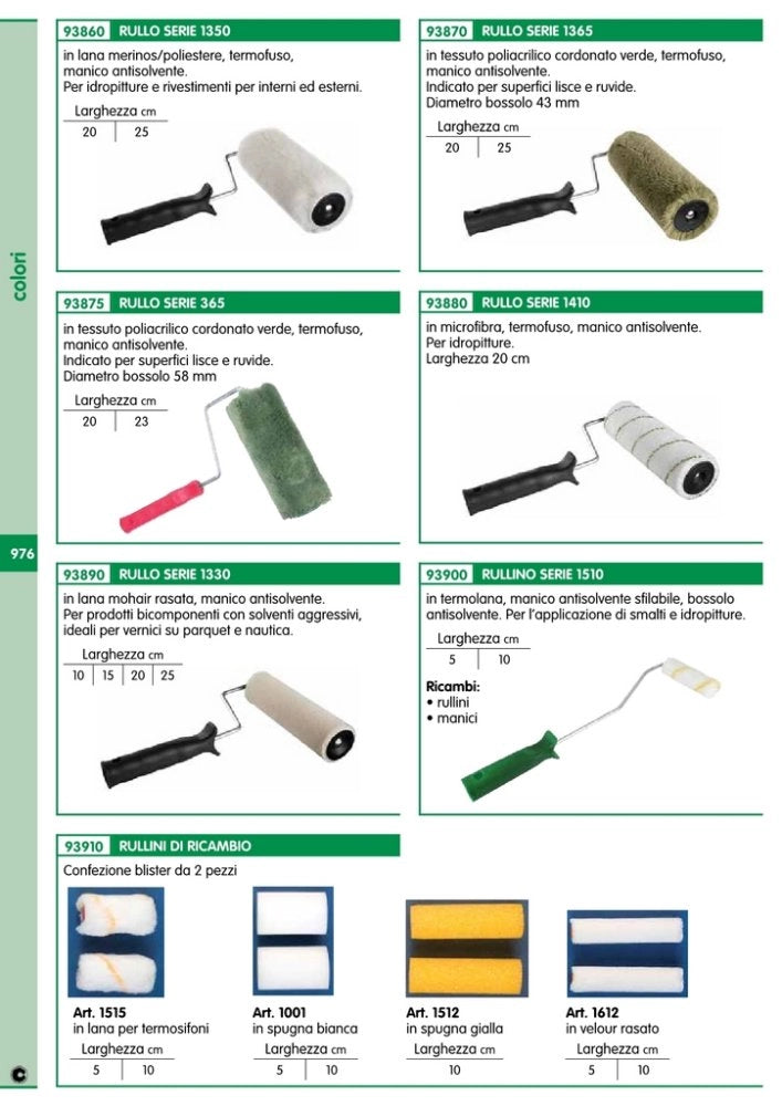 10pz manico ricambio per rullo per radiatore 5 cm cod:ferx.94532