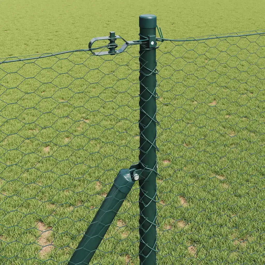 Palo della recinzione Verde 100 x 1 m (maglia da 25 mm)