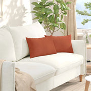 Cuscini da Divano 2 pcs Rosso Arancio 50 x 30 cm 42013652