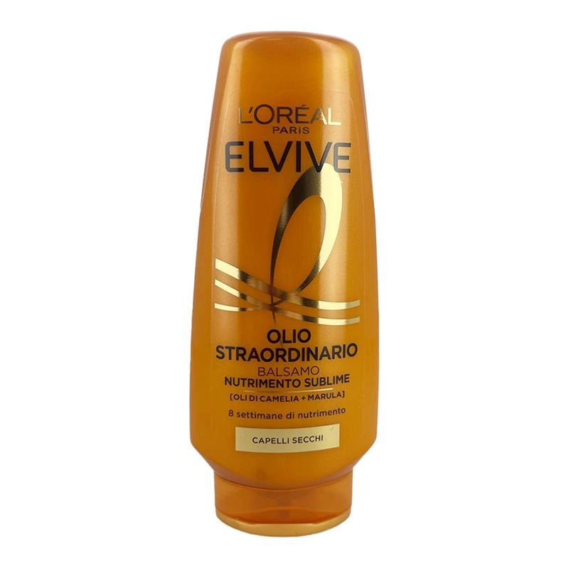 L'OREAL PARIS ELVIVE BALSAMO NUTRIENTE SUBLIME OLIO DI CAMELIA + MARULA 8 SETTIMANE DI NUTRIMENTO PER CAPELLI SECCHI 200 ML