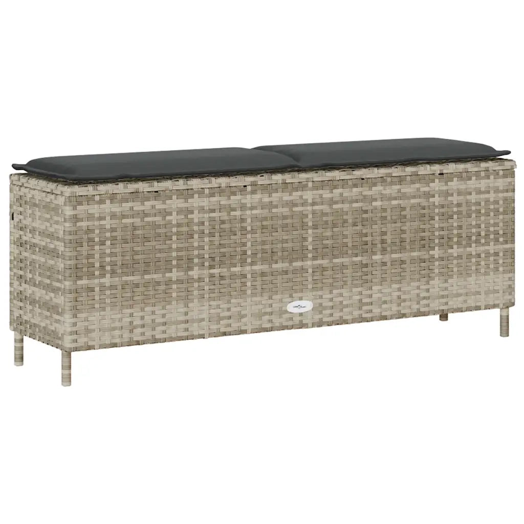Panca da Giardino con Cuscino 110x30x40,5 cm in Polyrattan 4104159