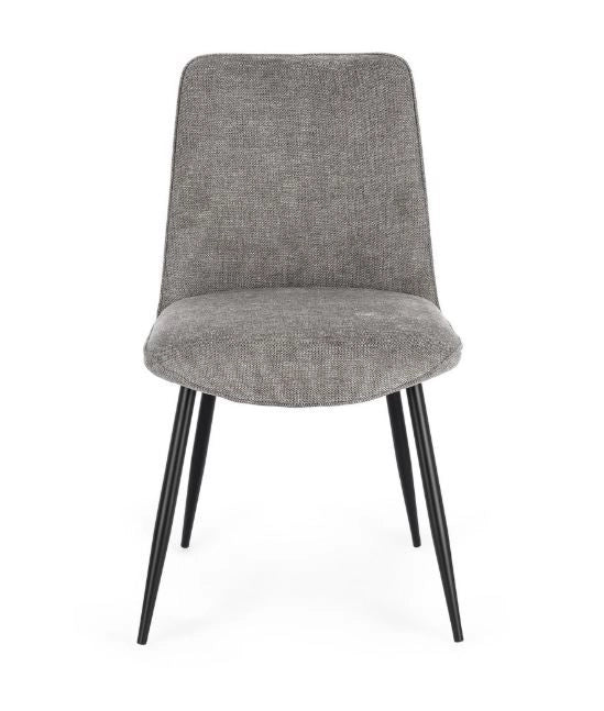SEDIA DA INTERNO NERO/GRIGIO CORA DI BIZZOTTO