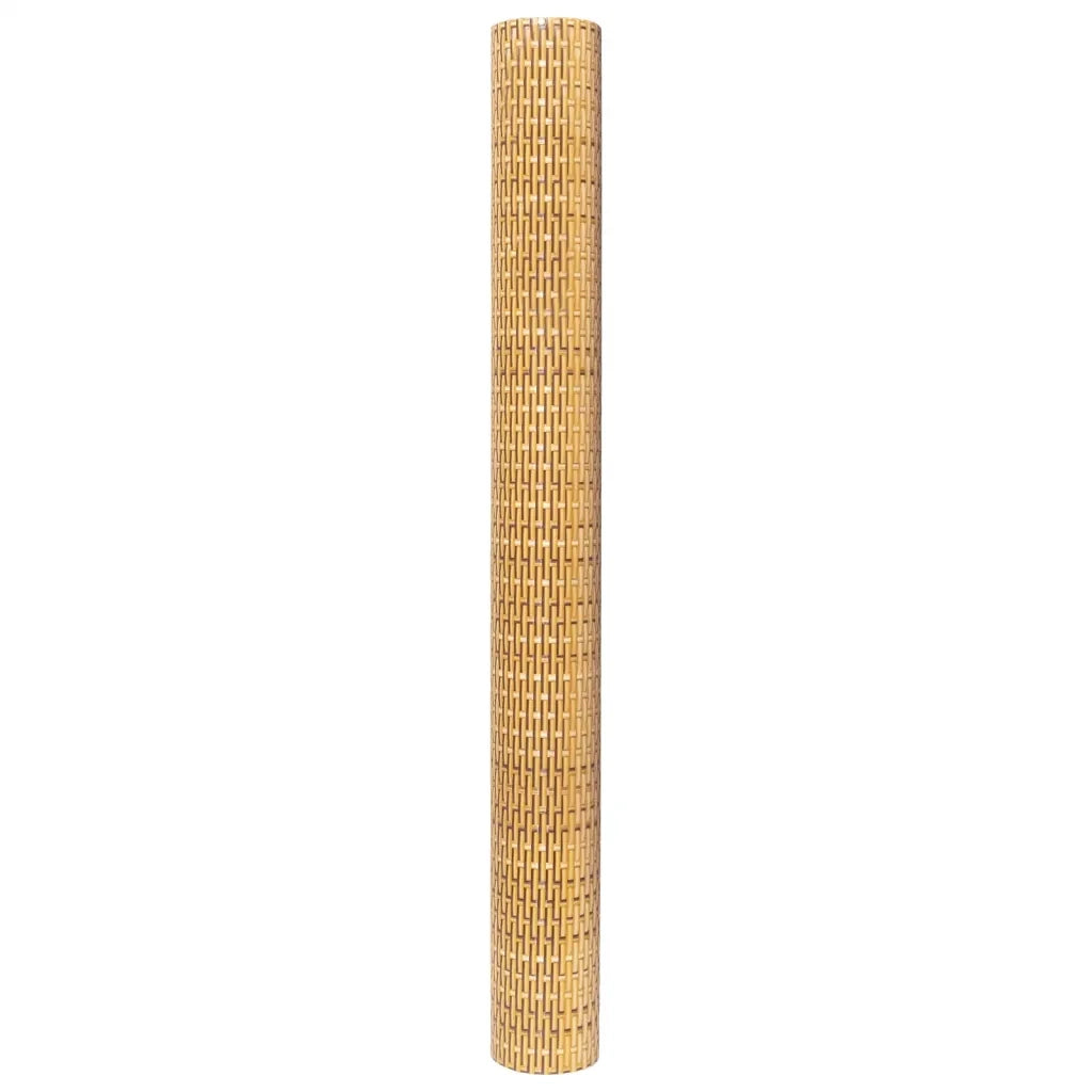 Schermo da balcone | Paravento da Balcone Marrone Chiaro 400x100 cm in Polyrattan