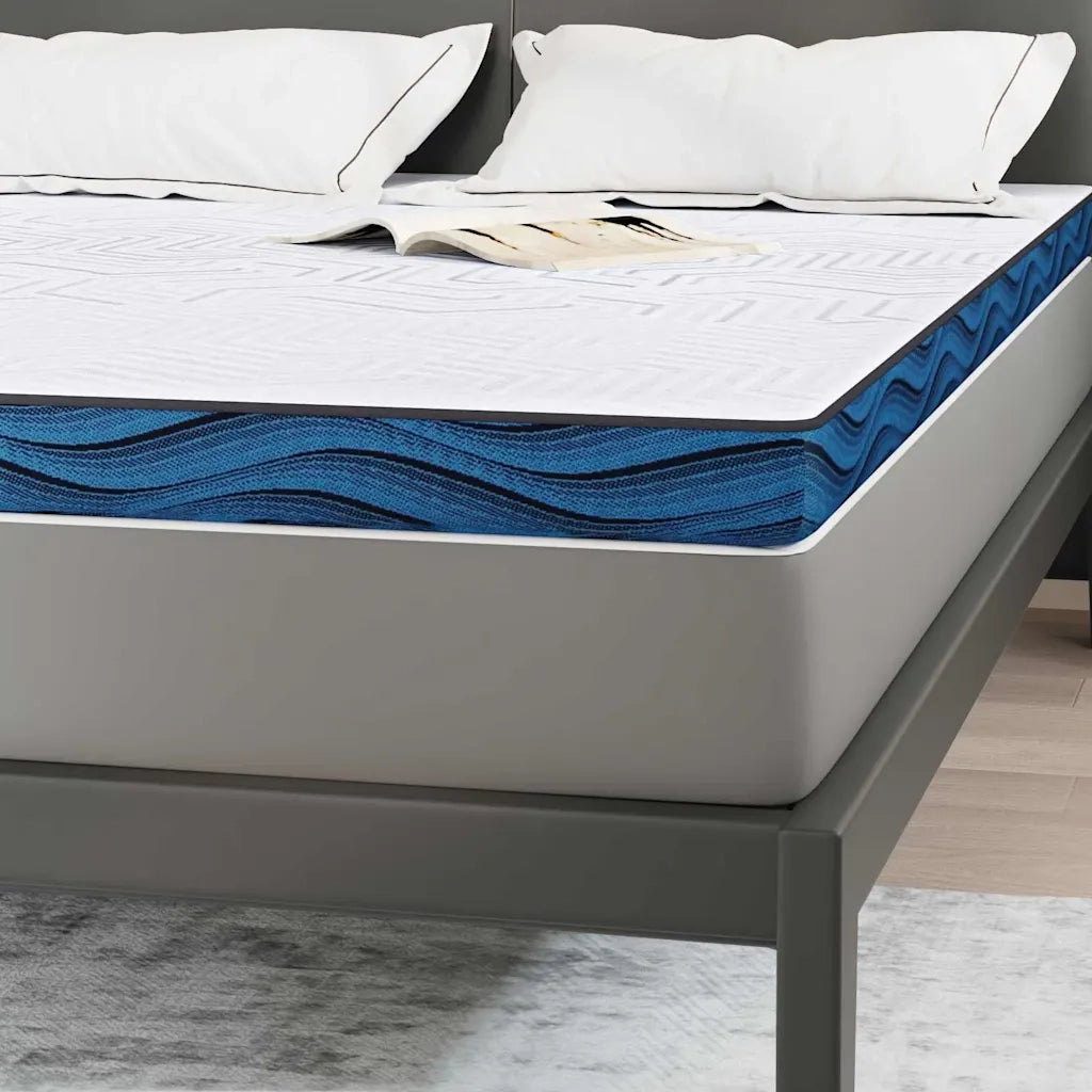 Topper per materasso Bianco 140 x 200 cm Tessuto Jacquard 4106271