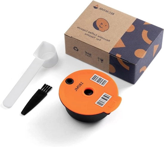 Filtro per Caffè Riciclabile Capsule Refillabile 180ml Plastica PP per Macchina del Caffè Bosch Tassimo Accessorio