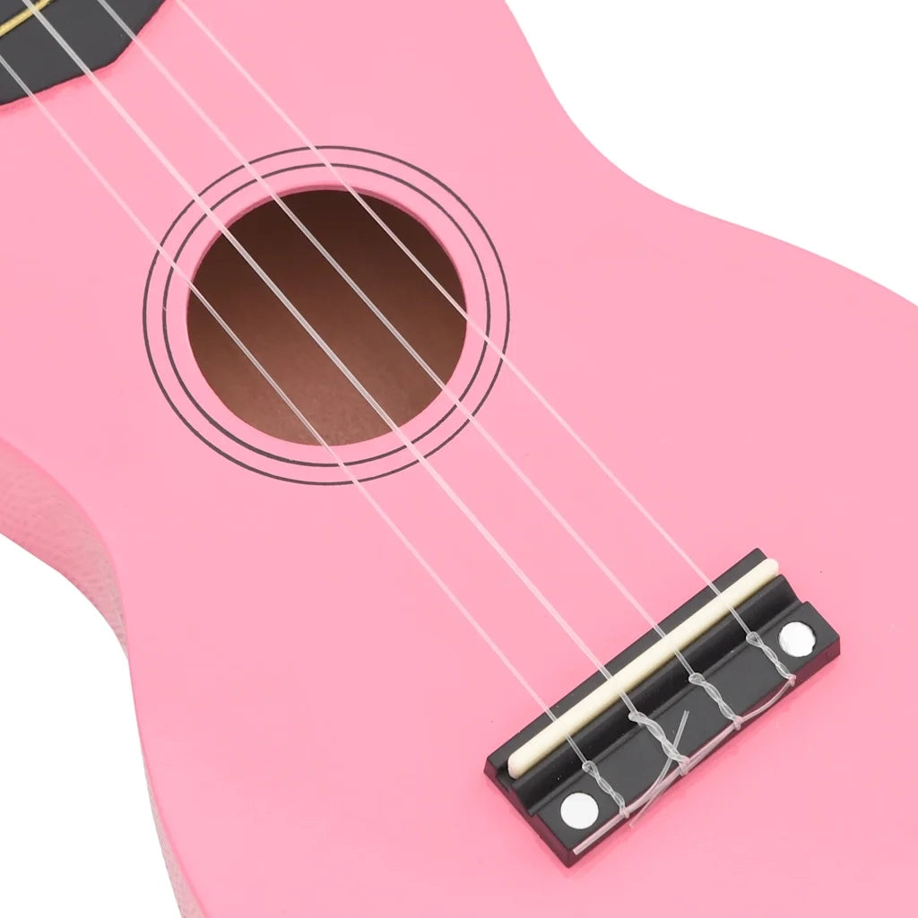 Set Ukulele Soprano con Borsa per Bambini Rosa 23" 70153