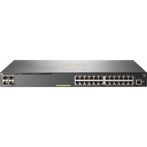 Aruba, a hewlett packard enterprise company aruba 2930f 24g poe+ 4sfp gestito l3 gigabit ethernet (10/100/1000) grigio 1u supporto power over ethernet (poe) - JL261A#ABB