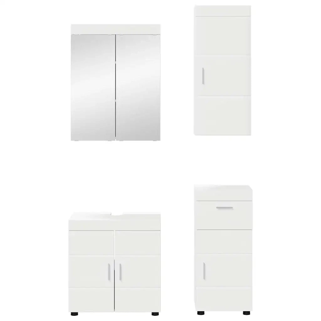 Set di mobili per il bagno TULUM 4 pcs Bianco 60 x 34 x 63 cm 3398044