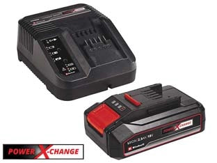 KIT ENERGY CARICABATTERIA XCHANGE + 1 BATTERIA 18V 2,5AH    EINHELL