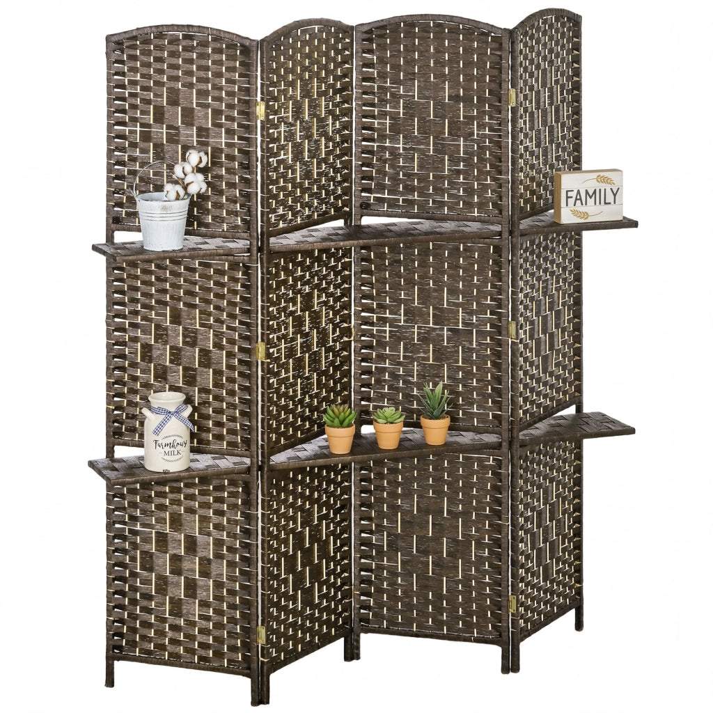 Libreria Divisorio con Ripiani ¨C Minimal ¨C Marrone 160x170 cm