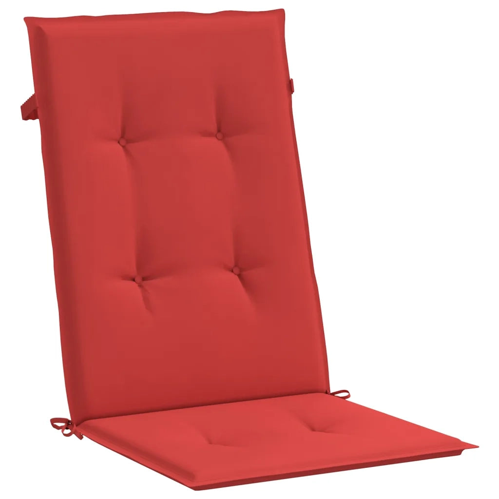 2 pz Cuscini per Sedie da Giardino Rossi 120x50x3 cm cod mxl 57840