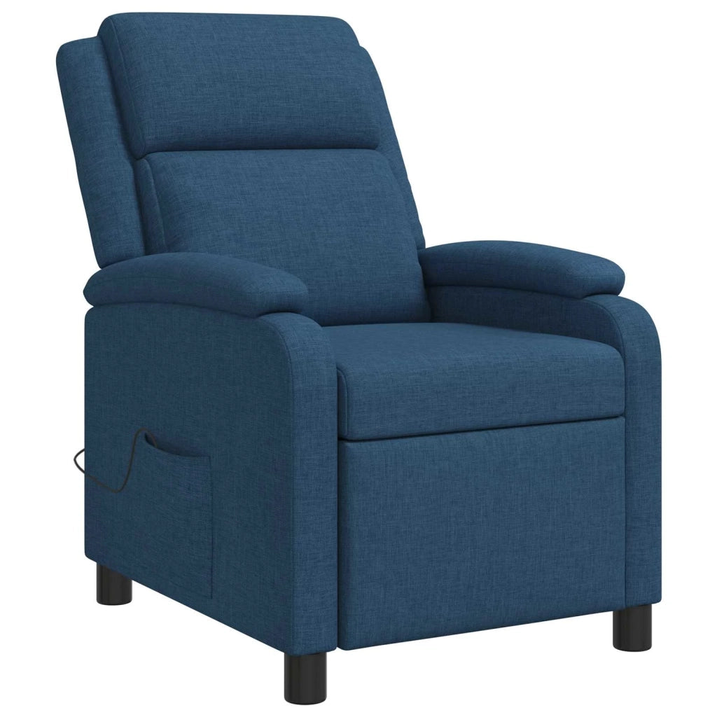 Poltrona Massaggiante Blu Tessuto 42034877