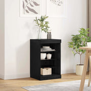 Madia LED Rovere Nero 41 x 37 x 67 cm Legno multistrato 863053
