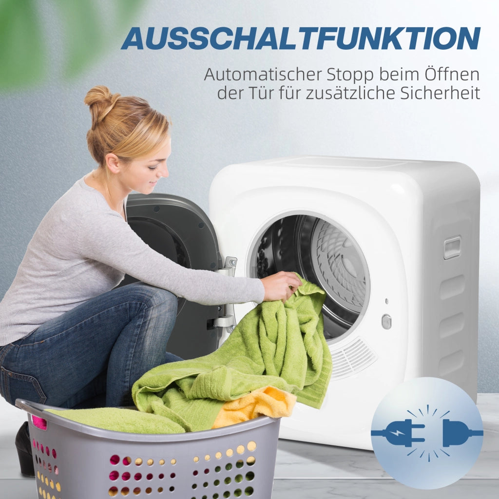 Asciugatrice 4 kg ¨C Xylo ¨C Compatta 5 Programmi Timer Bianco Nero
