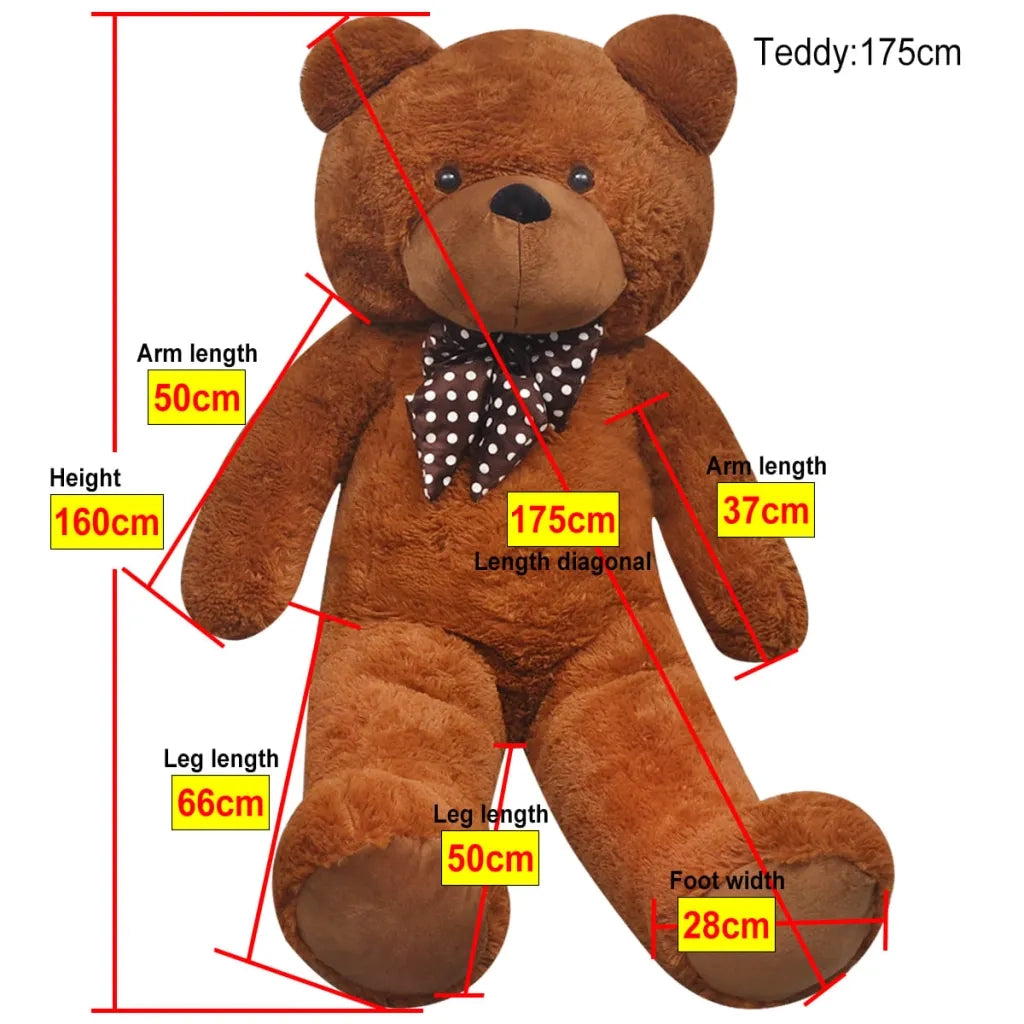 Orsacchiotto di Peluche XXL Marrone 160 cm 80100