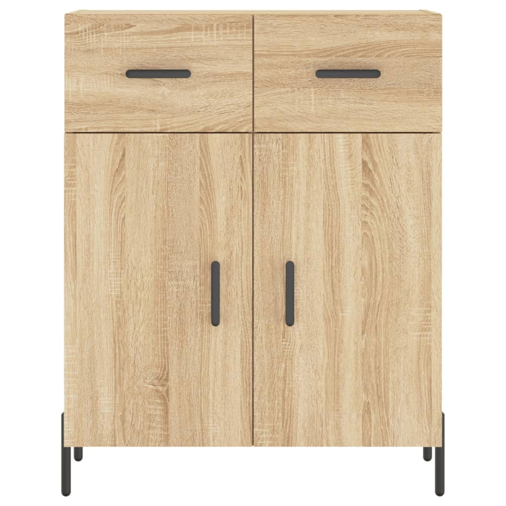 Buffet credenza cassettiera armadio mobile contenitore organizer cucina soggiorno rovere Sonoma 69,5 x 34 x 90 cm legno ingegnerizzato marrone 02_0031674