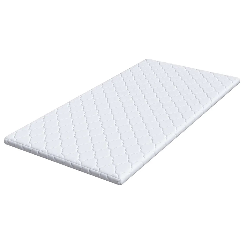 Topper al cocco Bianco 90 x 200 cm Tessuto Jacquard 4106393