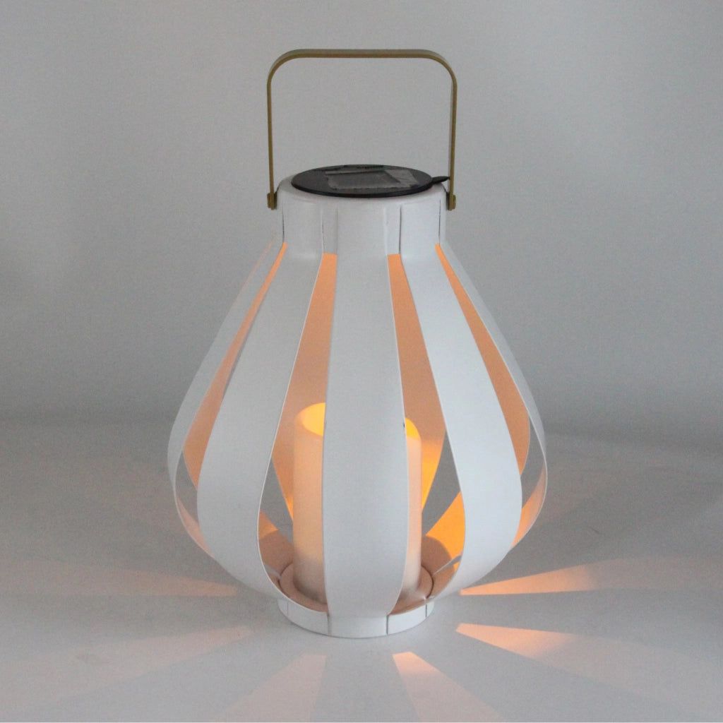Lanterna solare LED bianca IP44 metallo AHOBRO Polux