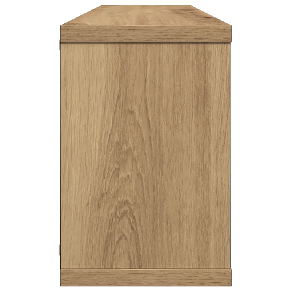 Mensole Parete a Cubo 2 pz Artigianale 30x15x30 cm Truciolato 856589