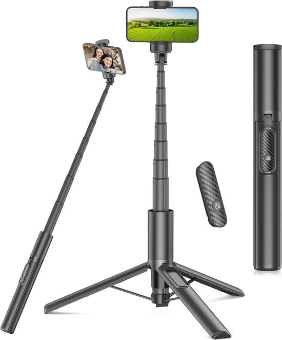 Stativo per Selfie - Senza Fili e 360° Rotativo - 153cm