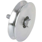RUOTA CON BULLONE PER CANCELLI GOLA Y 100 mm