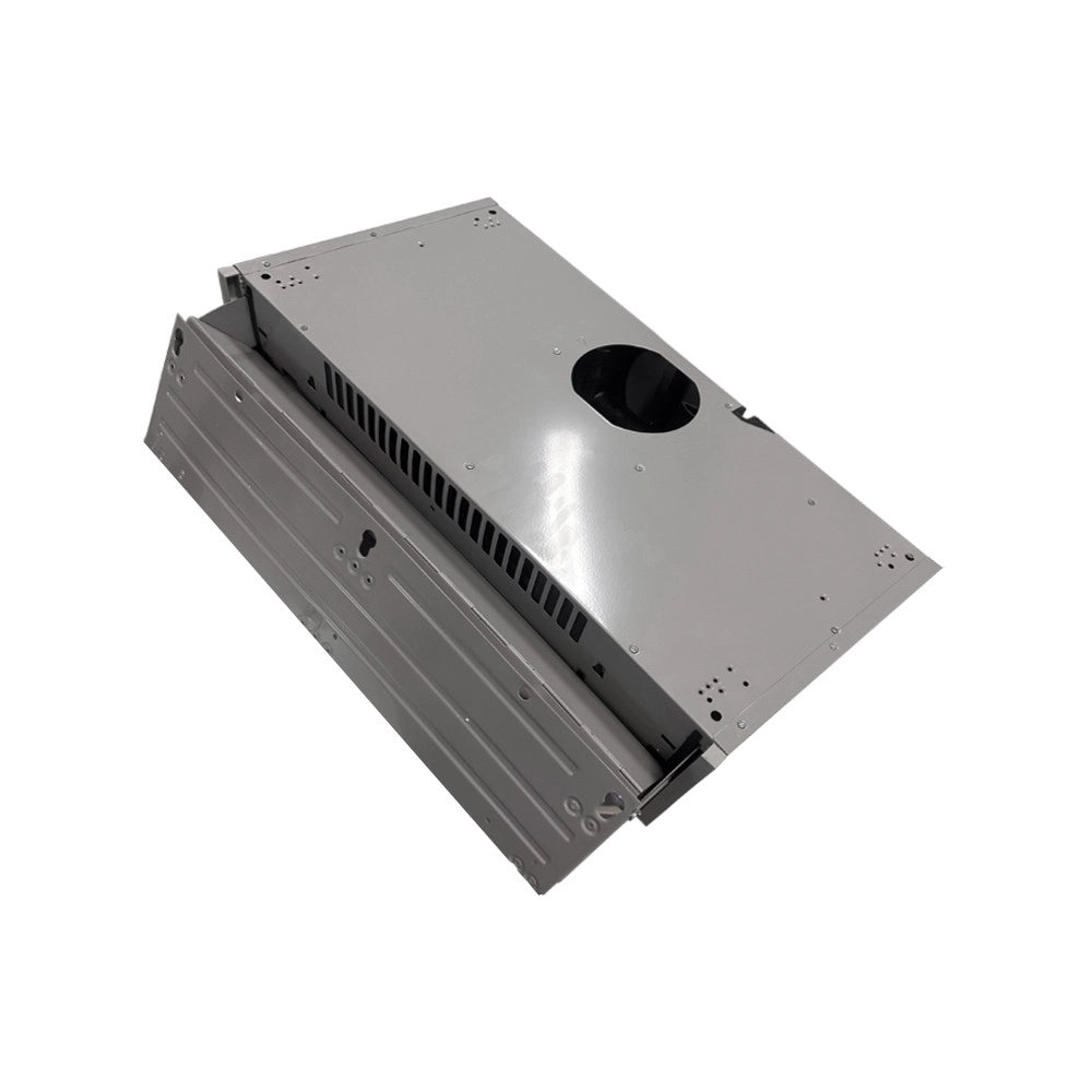 Samet, Cappa Aspirante da Incasso 60 cm Estraibile, con Luce LED e Potenza 300 m³/h, Colore Alluminio, 60x30x15 cm