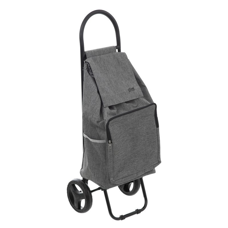 Carrello portaspesa 2 ruote grigio