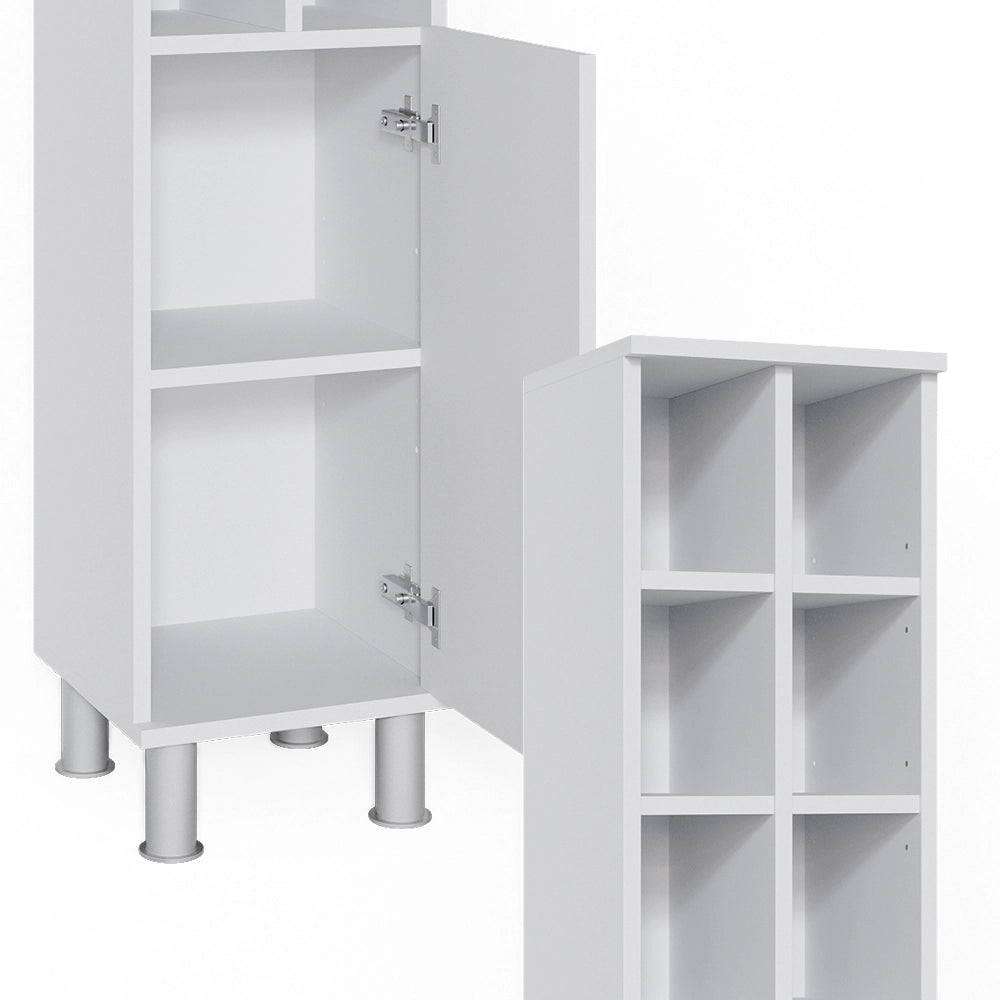 Mobiletto bagno Fynn Bianco 30 x 130.6 cm porta grande Vicco