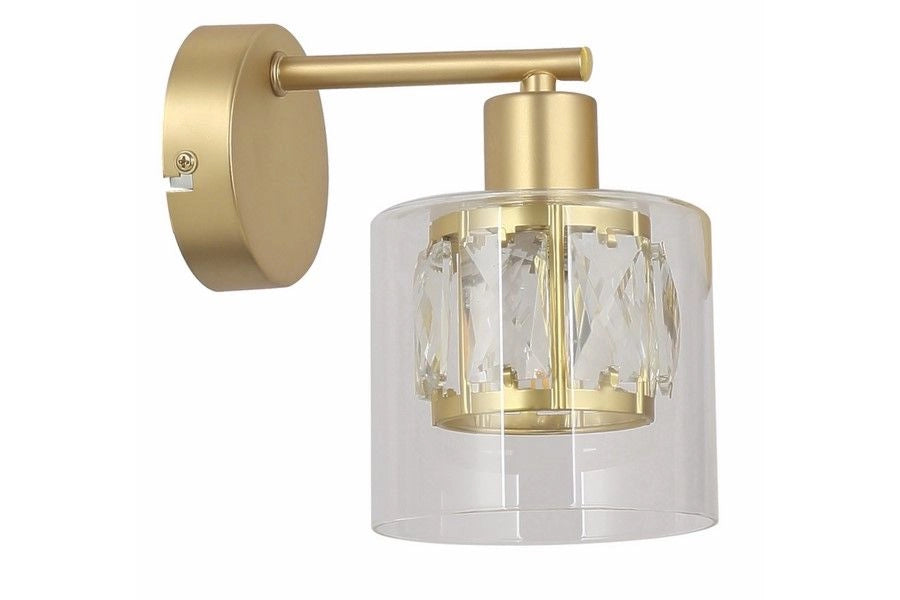 Applique da parete Elmo oro decorativa 1xE14 40W Reality