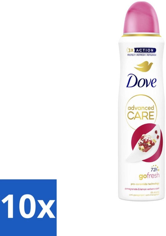 Deodorante Spray - Mela Grana e Verbena di Limone - 150 ml - Confezione in Bulk - 10 pezzi