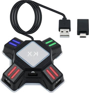 Adattatore USB per tastiera e mouse per console PS4/PS3/Xbox One/NS Switch
