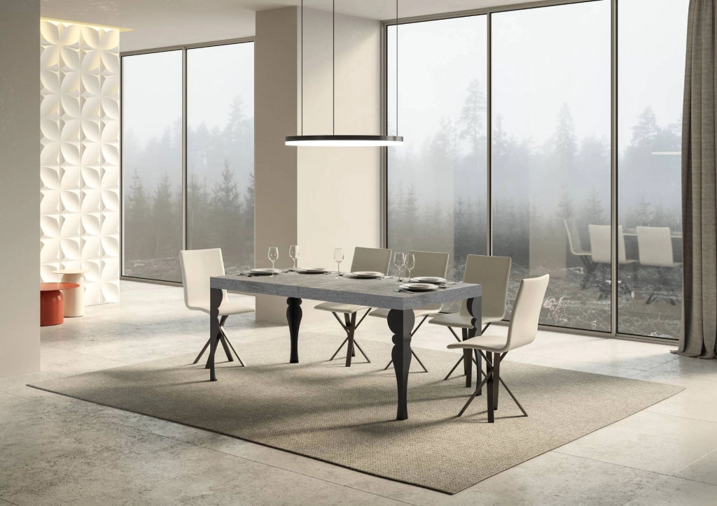 Tavolo Allungabile 160-420x90x77 cm Paxon Cemento